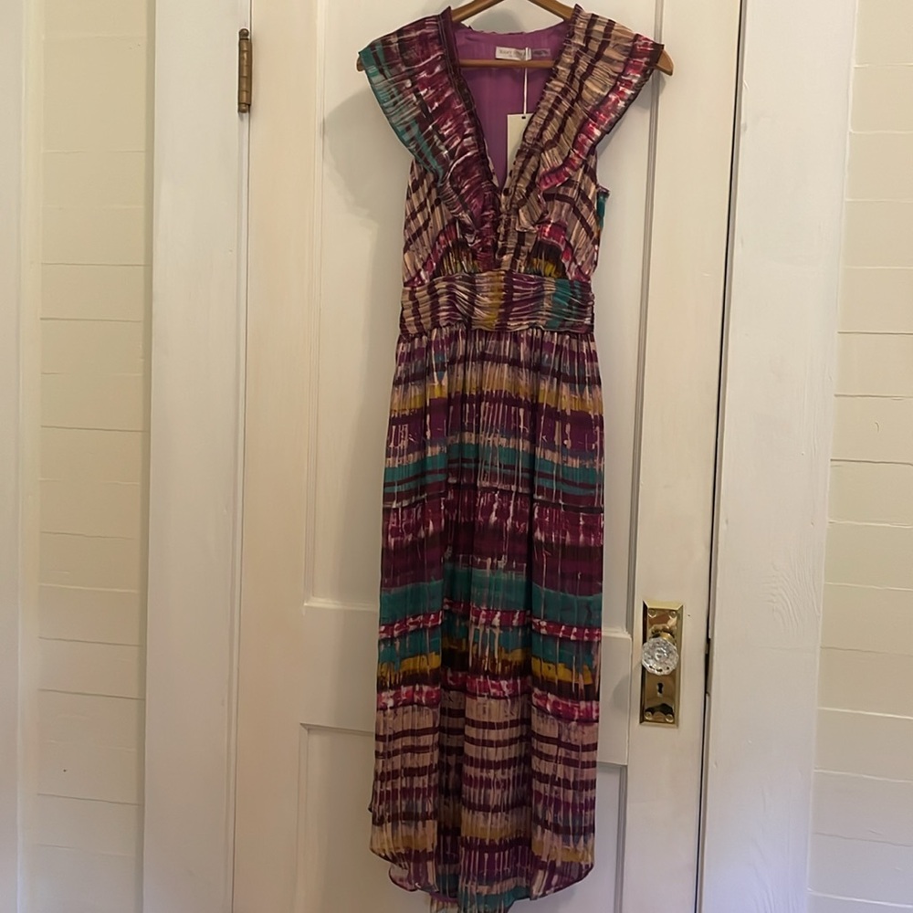 New Ramy Brook Harrison Sangria Stripe Midi Dress size XXS - Picture 5 of 16